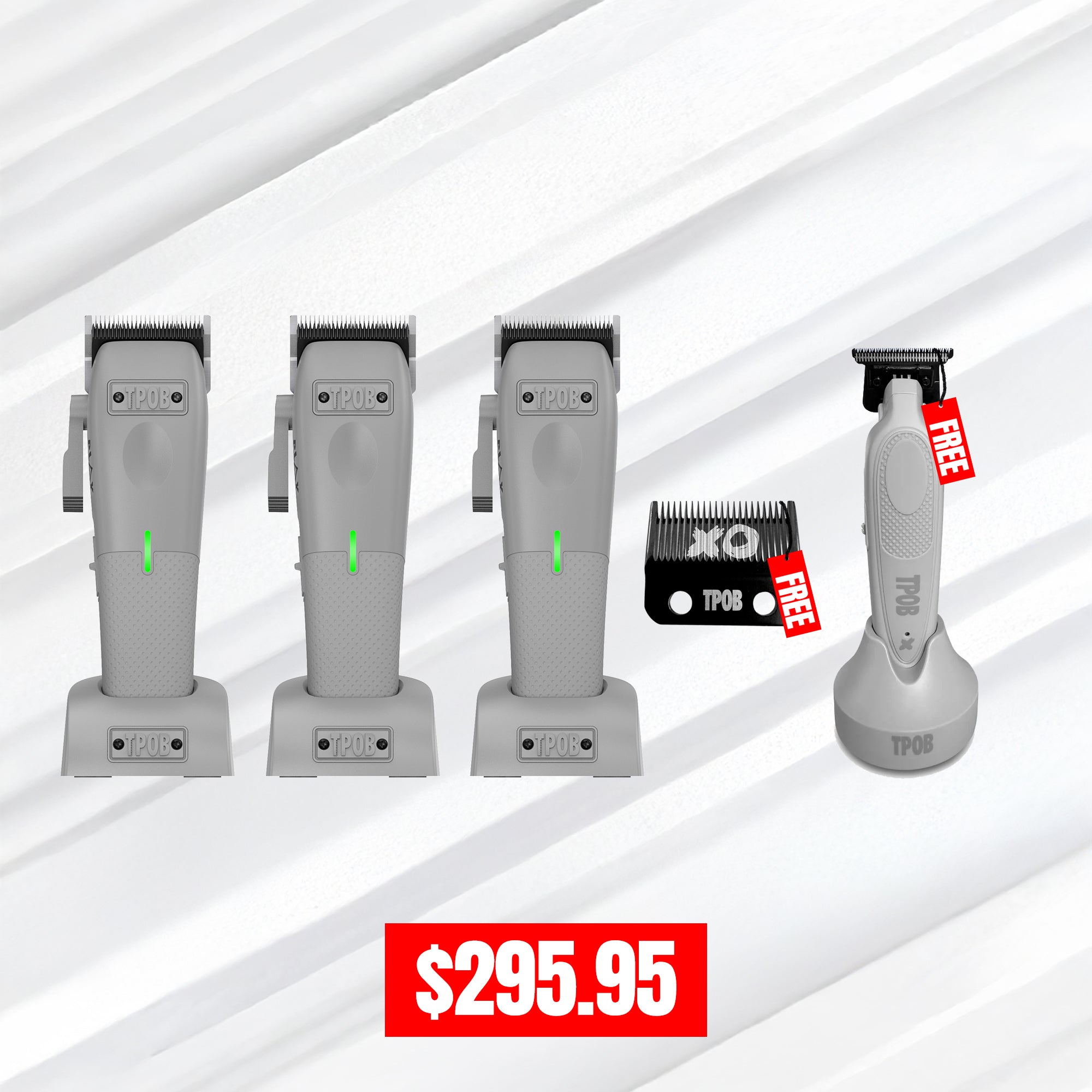 3 PLAY MINI CLIPPER (LIGHT GREY EDITION) + XO play BLADE + FREE X TRIMMER GREY