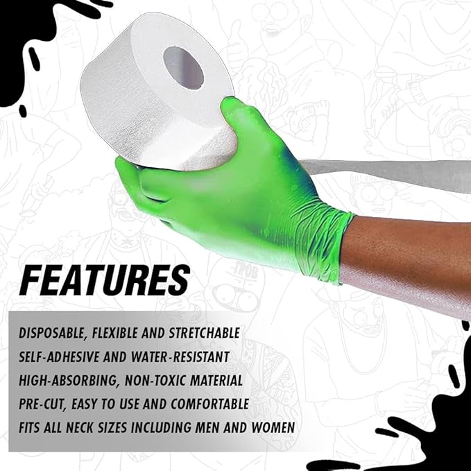 Neck Strips White (Case of 20 Rolls - 10'000 strips)