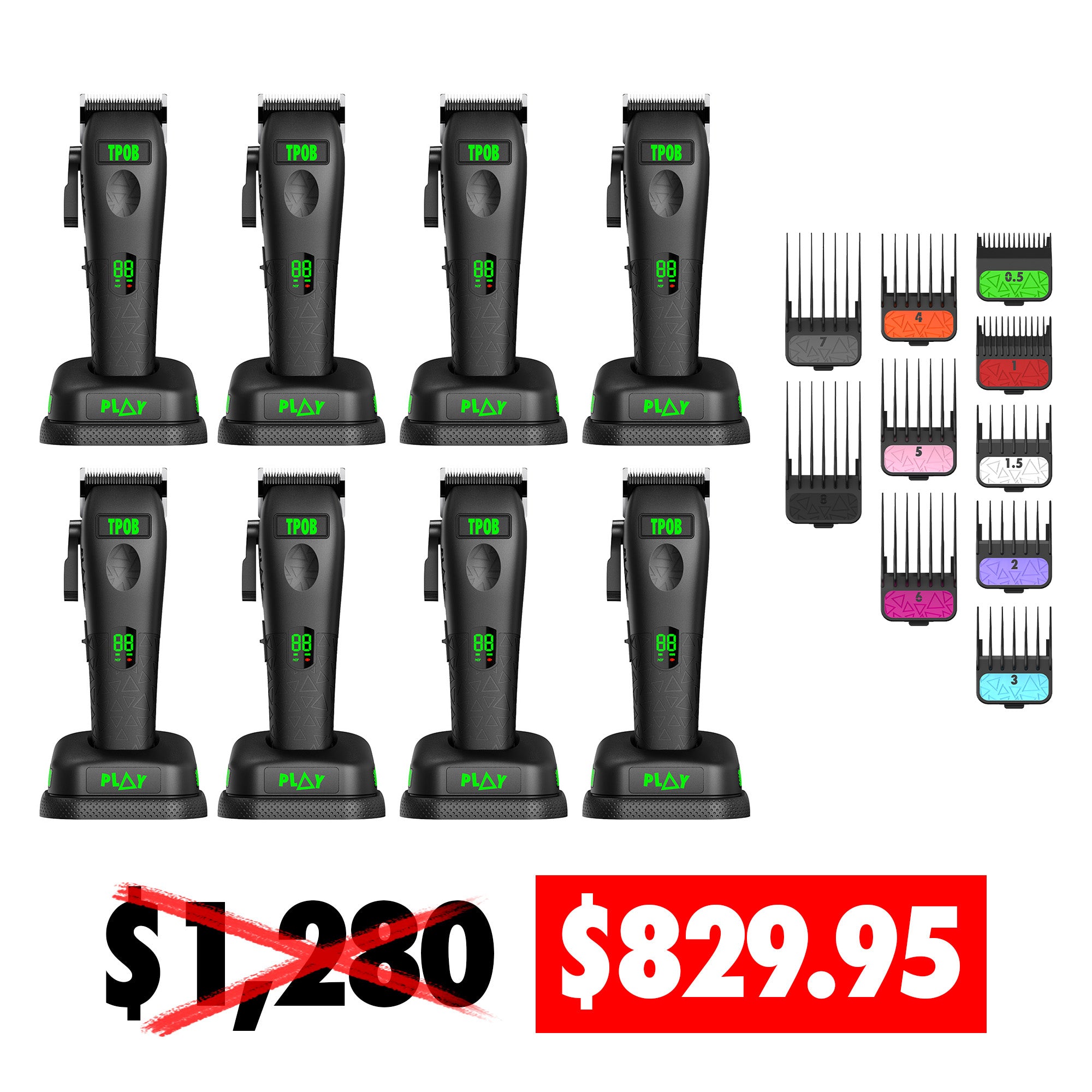 8x  Play Max Clipper (Blackout Edition)