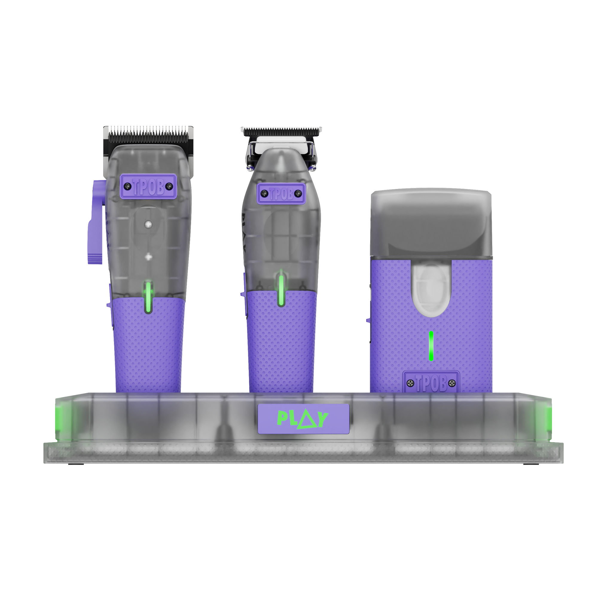 PLAY MINI Transparent PURPLE bundle with stand