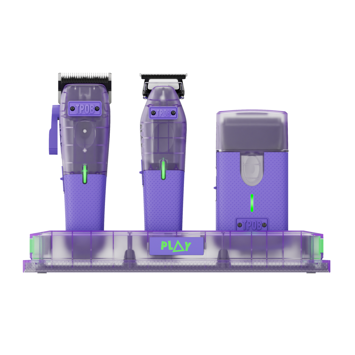 PLAY MINI Transparent PURPLE bundle with stand