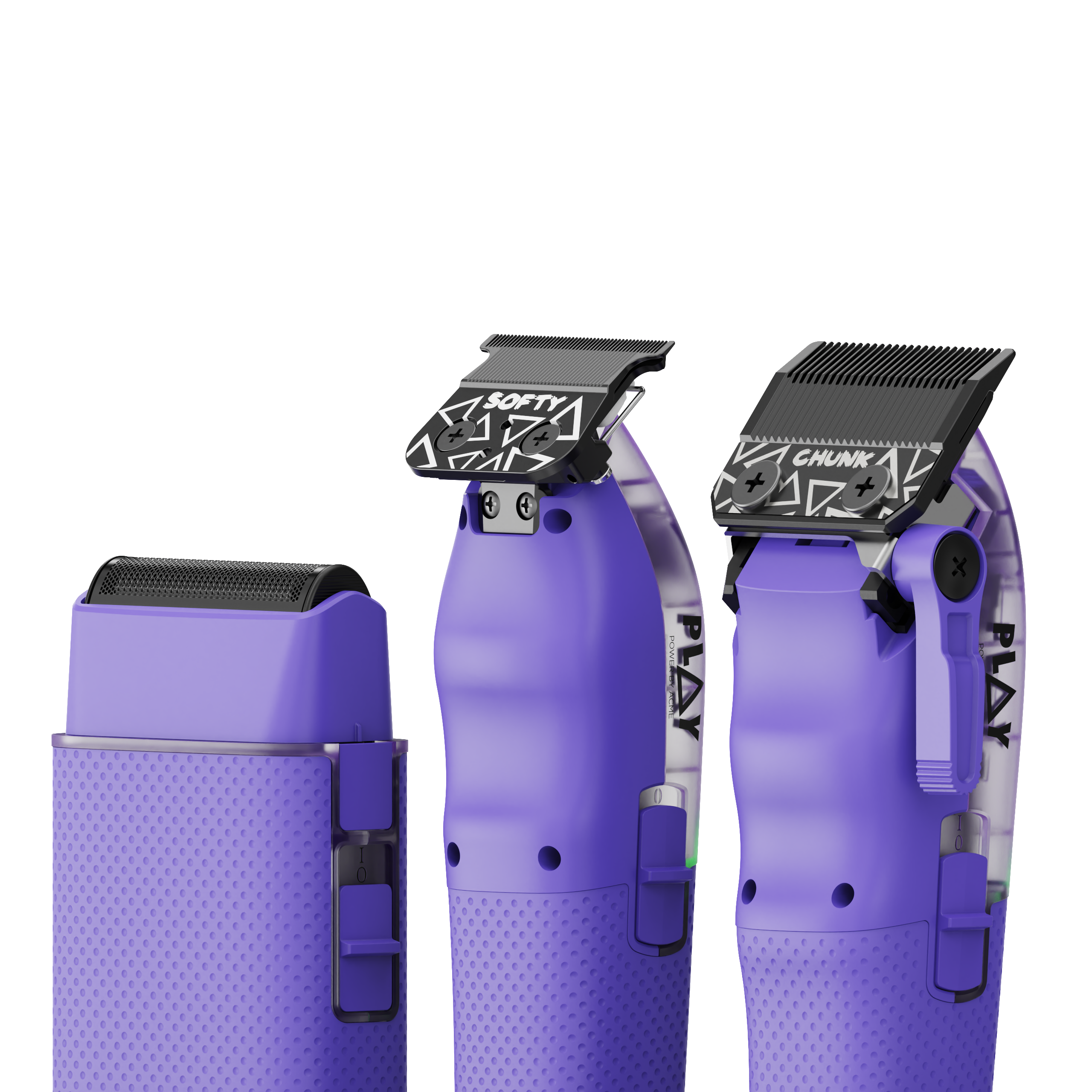 PLAY MINI Transparent PURPLE bundle with stand