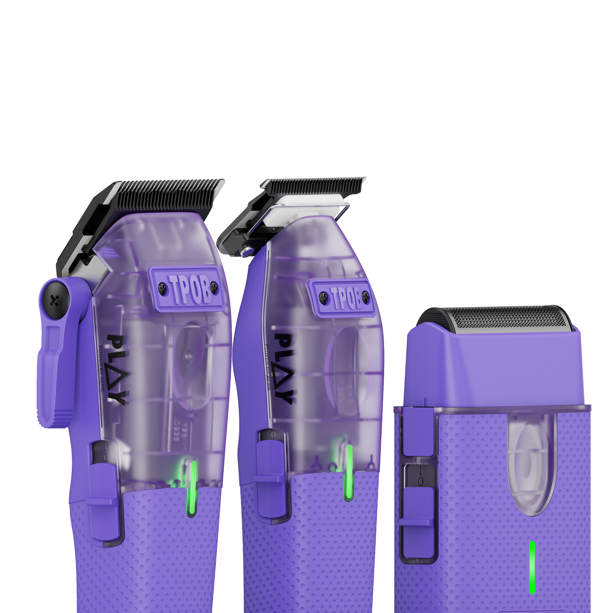 PLAY MINI Transparent PURPLE bundle with stand