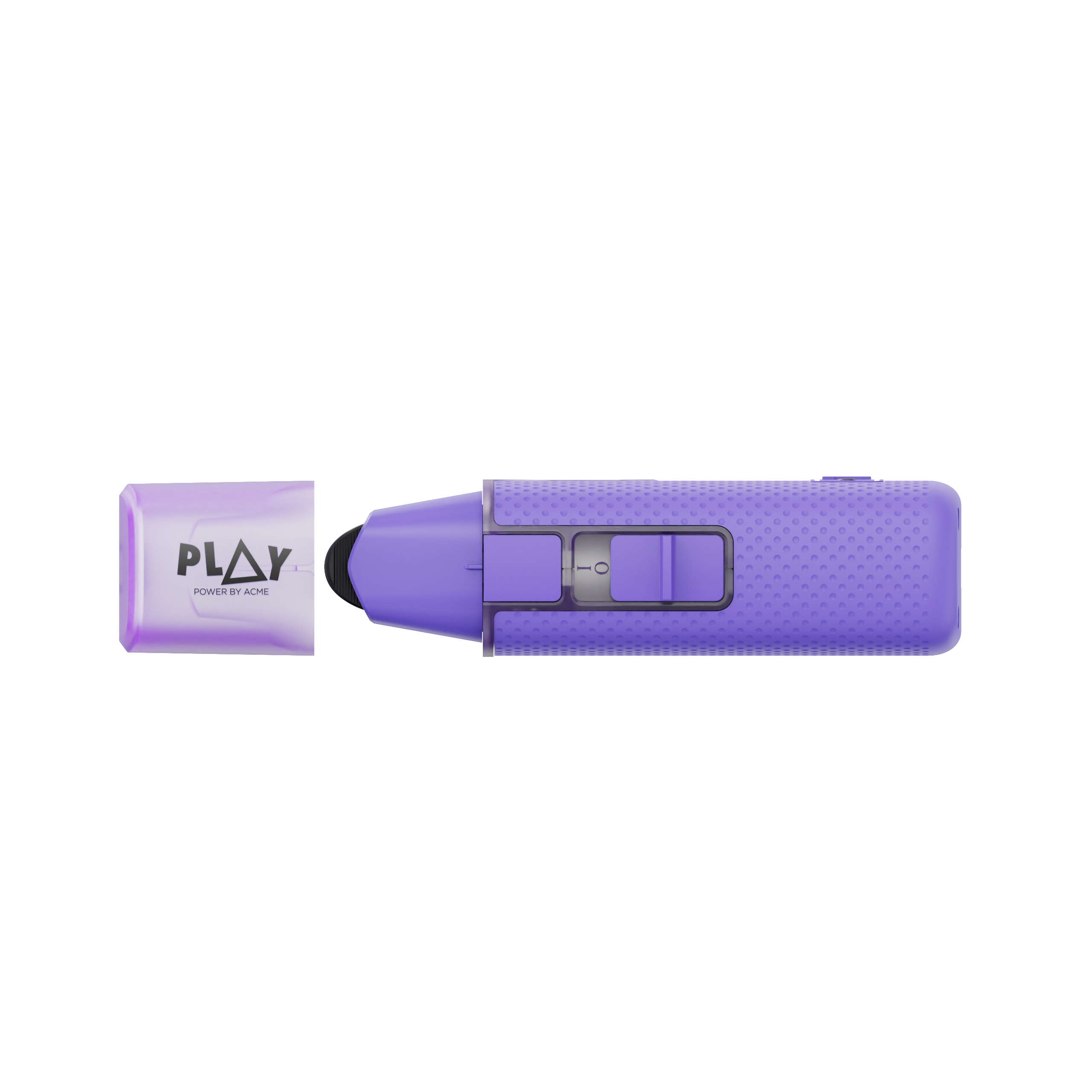 PLAY MINI Transparent PURPLE bundle with stand