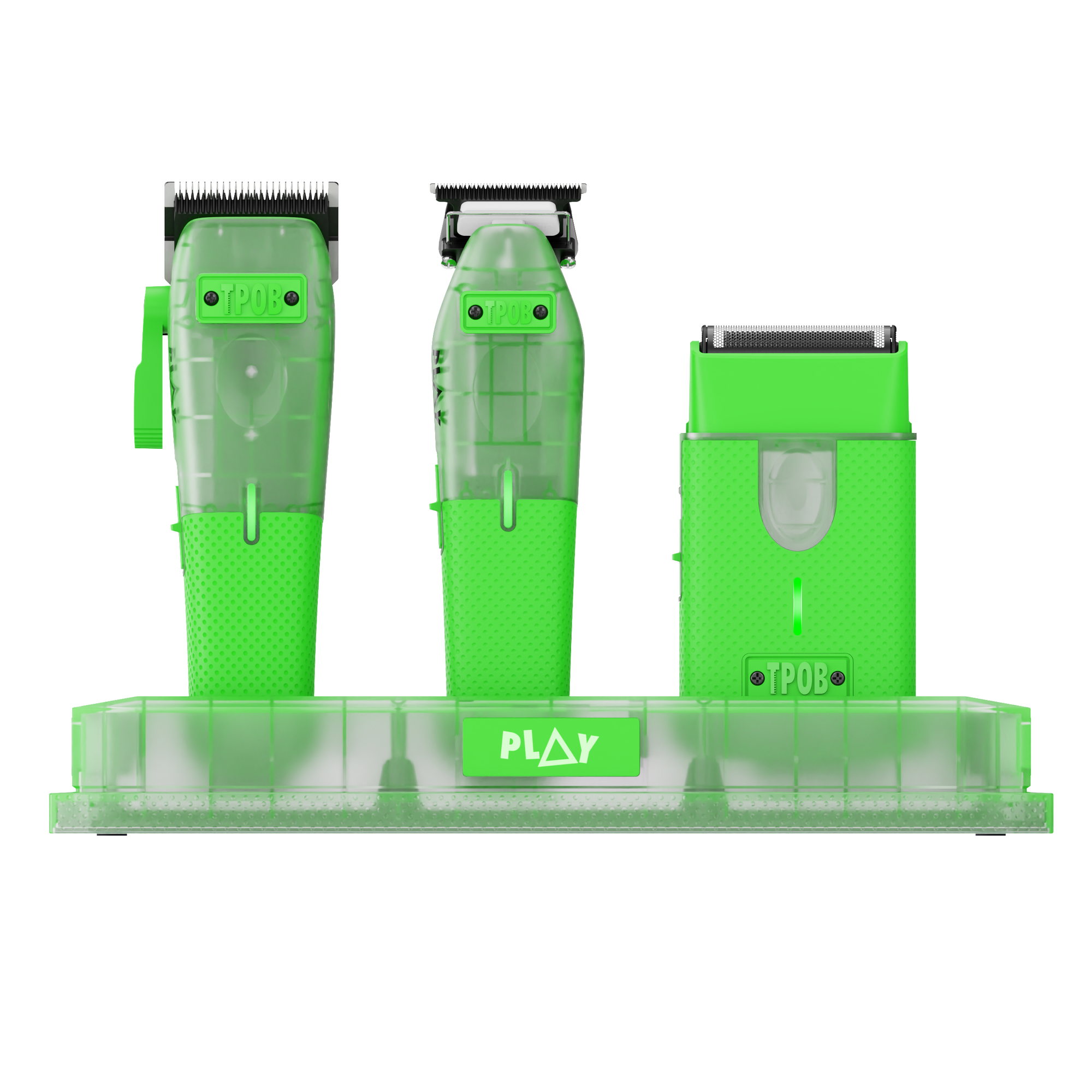 PLAY MINI Transparent GREEN bundle with stand (Wholesale case of 6)