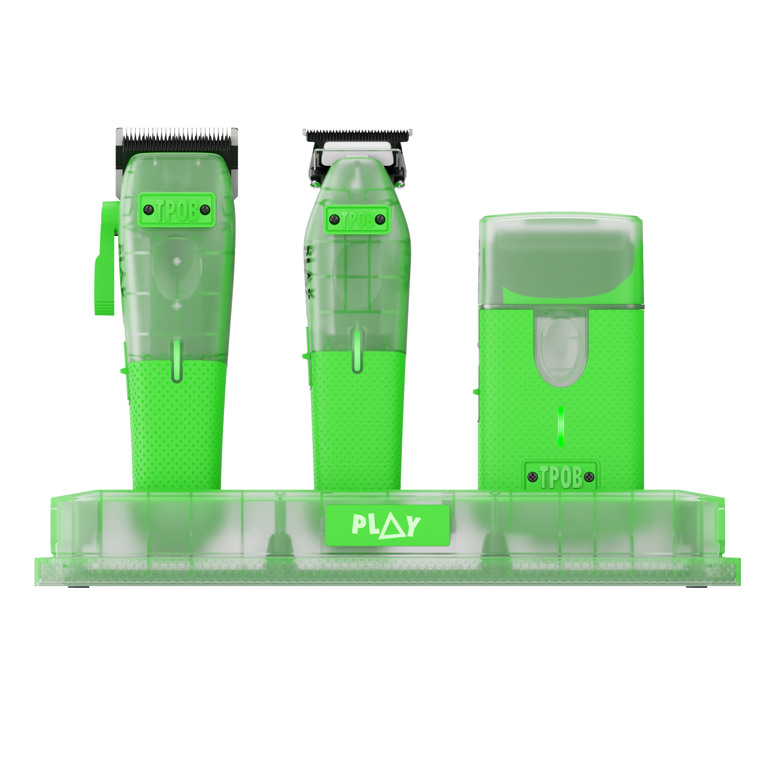PLAY MINI Transparent GREEN bundle with stand