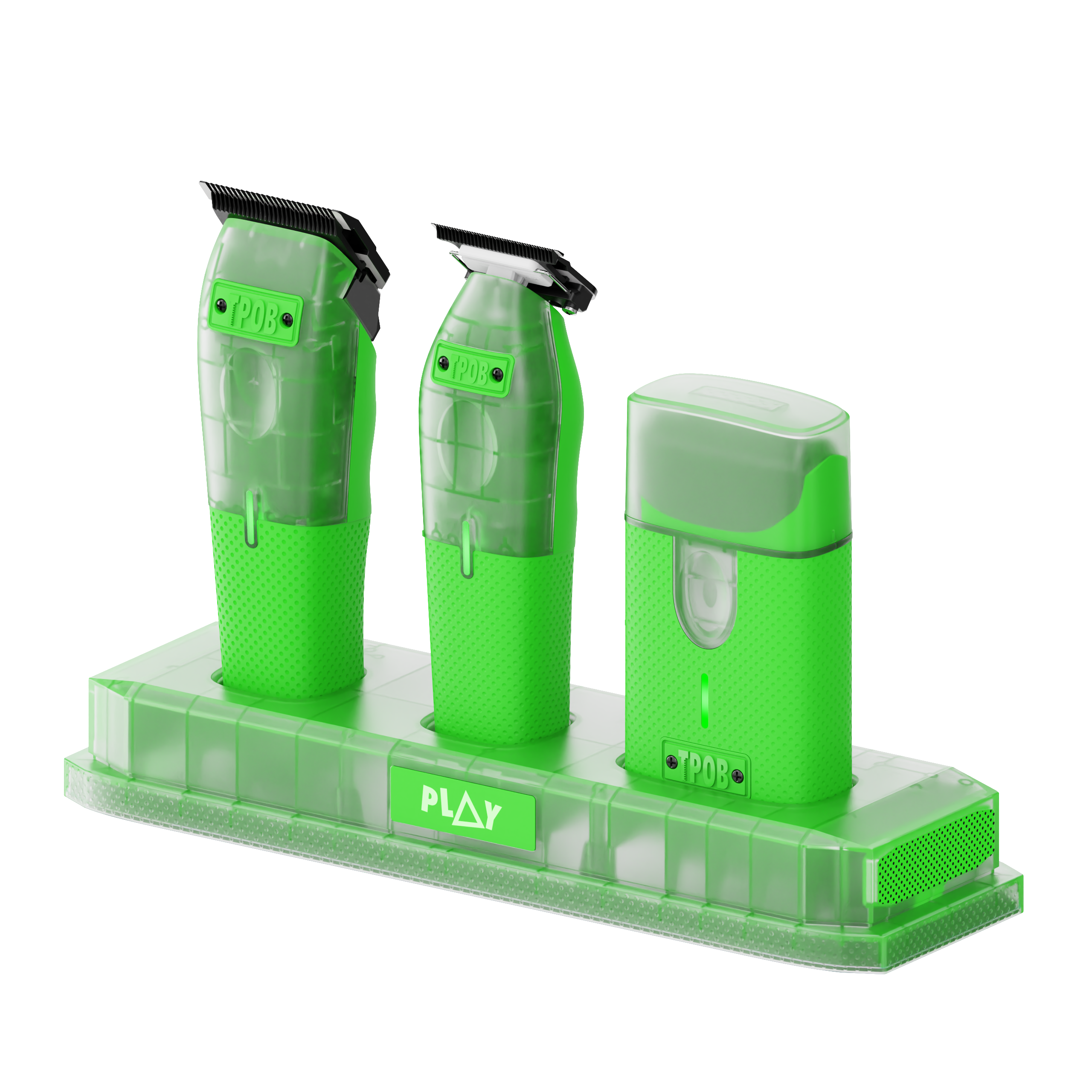 PLAY MINI Transparent GREEN bundle with stand