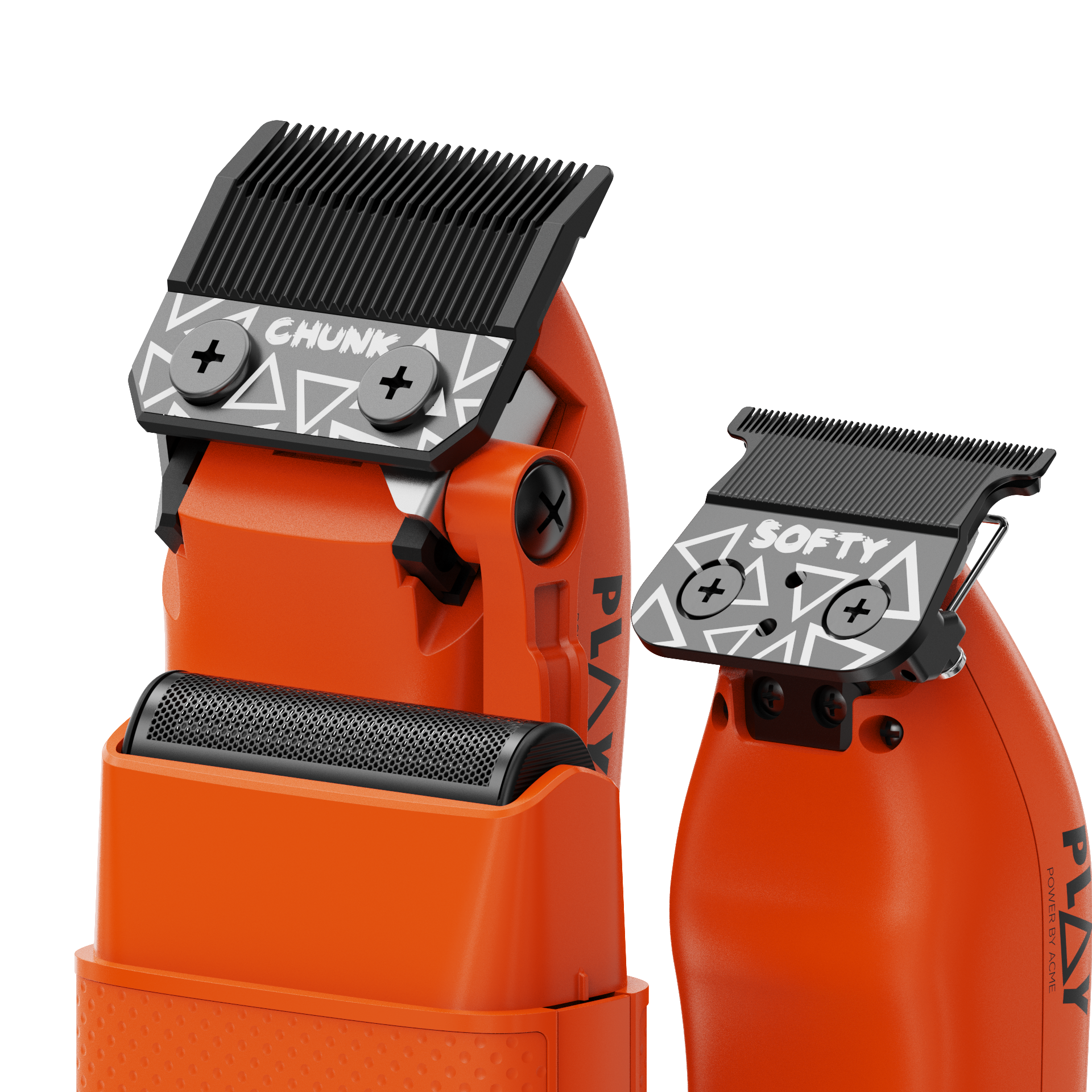 Play 3-Pack – Orange Edition (Clipper, Trimmer & Shaver with 3-Way Stand)