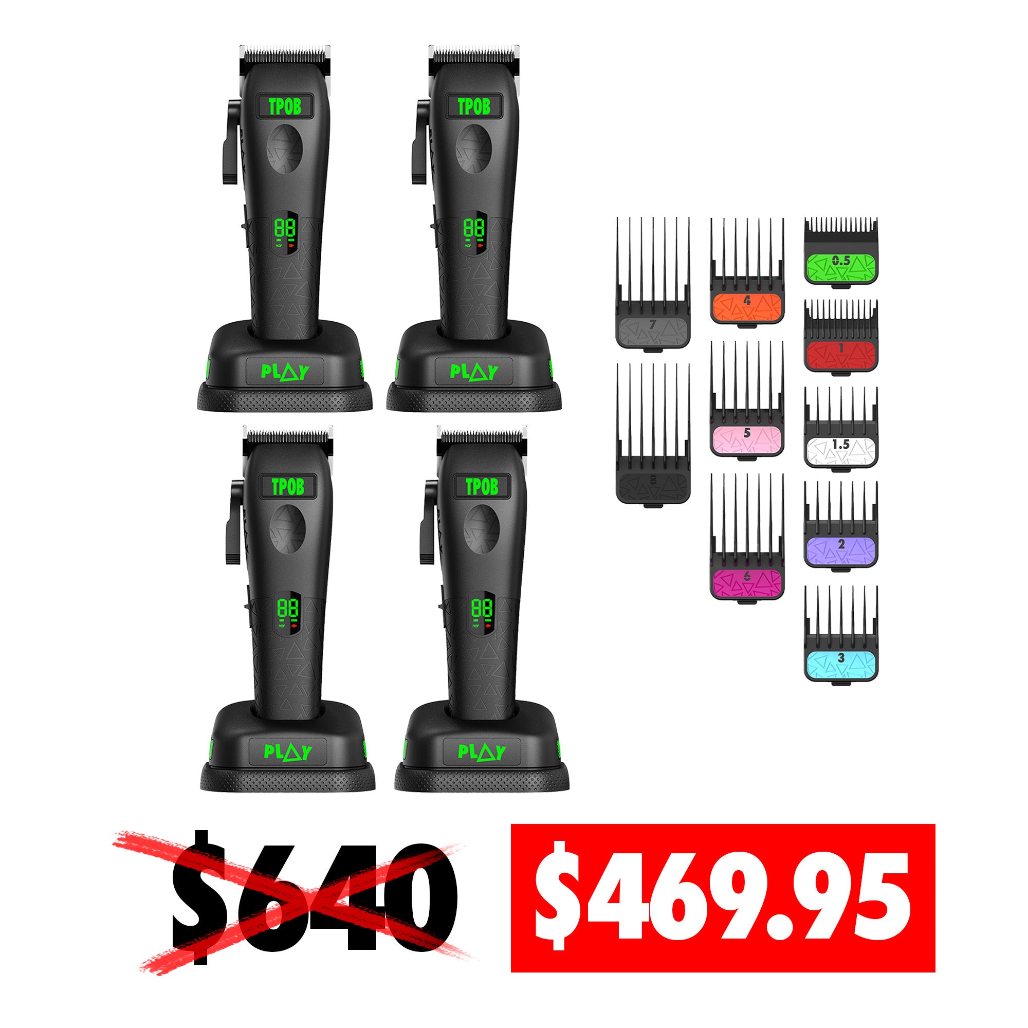 4x Play Max 2.0 Clipper (Blackout Edition)