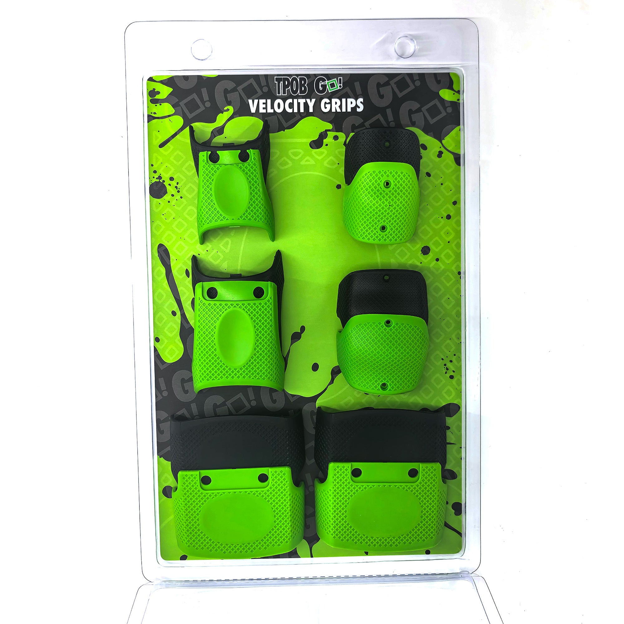 GO! Velocity Grips Bundle for Clippers, Trimmers & Shavers (Slime and Black Edition)