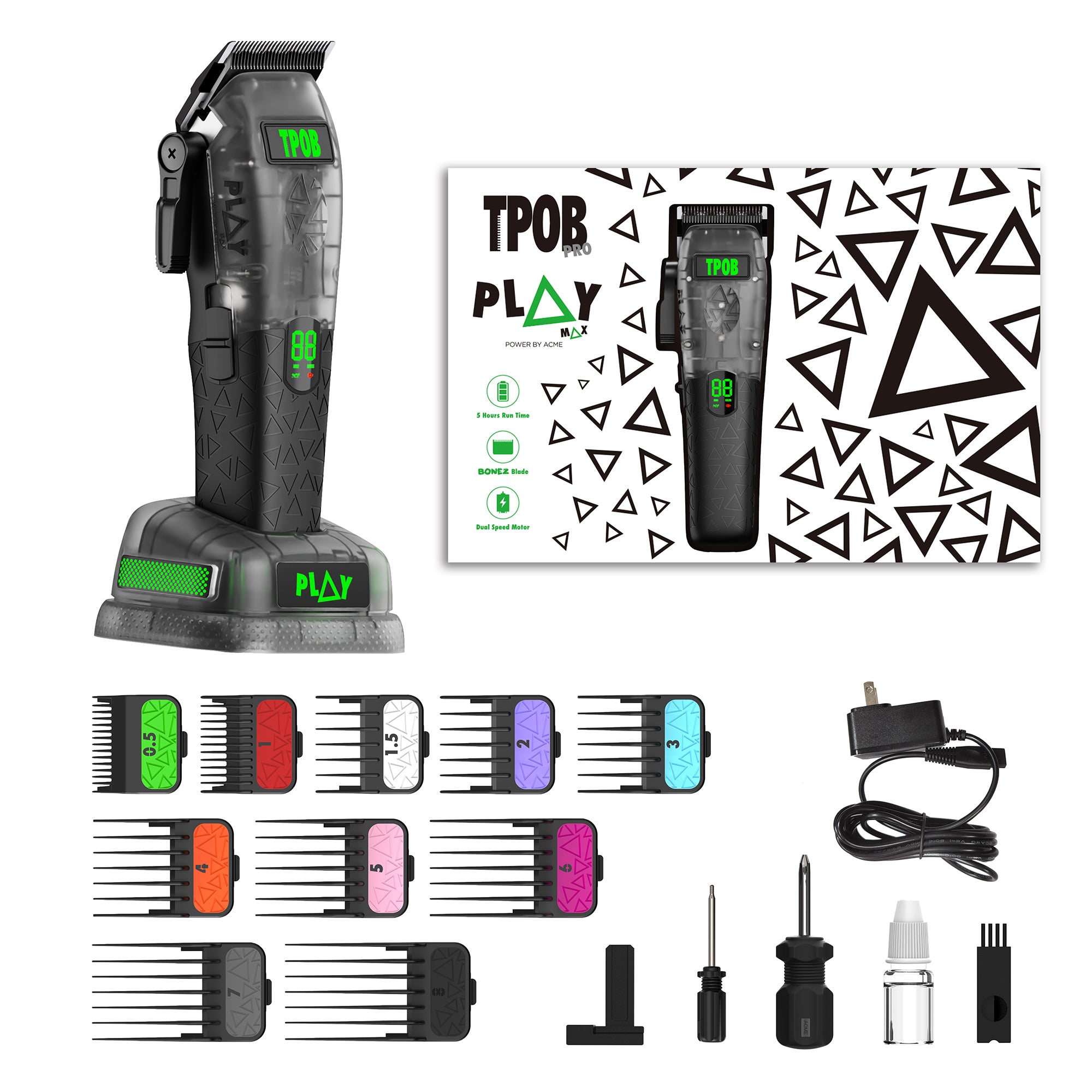 Play Max Clipper (Transparent Black Edition)